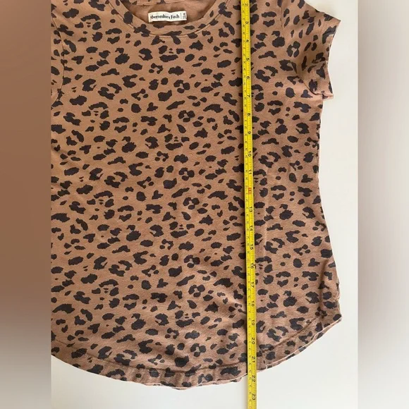 Abercrombie & Fitch | Leopard Print Brown Women's Top - Picture 5 of 5